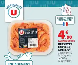 Bi1 U Crevette entiere cuite offre