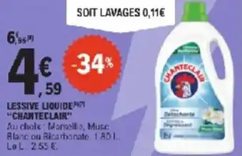 E.Leclerc Lessive liquide chanteclair offre