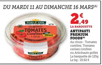 Bi1 SUD & SOL Antipasti premium foods offre