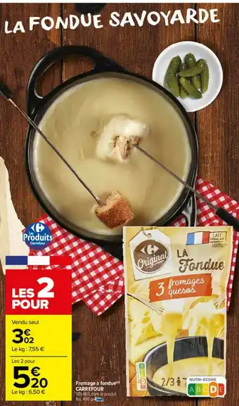 Fromage à Fondue Carrefour