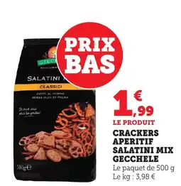 Bi1 GECCHELE Crackers aperitif salatini mix offre