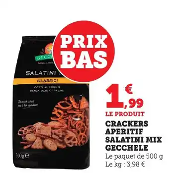 Bi1 GECCHELE Crackers aperitif salatini mix offre