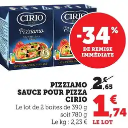 Bi1 CIRIO Pizziamo sauce pour pizza offre