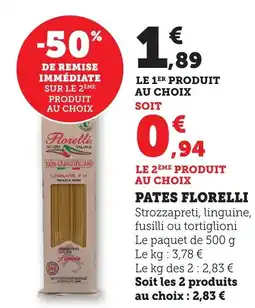 Bi1 FLORELLI Pates offre