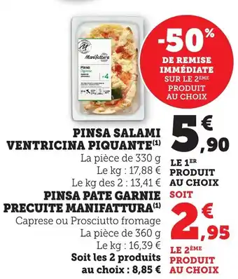 Bi1 Pinsa salami ventricina piquante offre