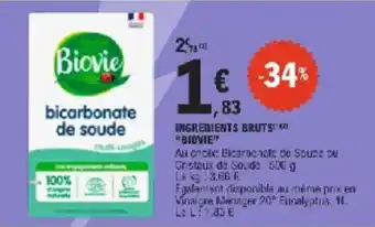 E.Leclerc Ingredients bruts biovie offre