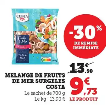 Bi1 COSTA Melange de fruits de mer surgeles offre