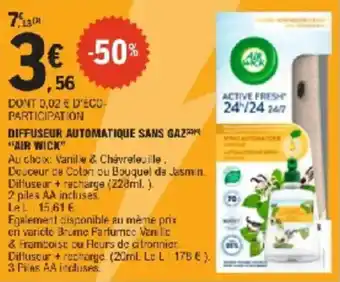 E.Leclerc Diffuseur automatique sans gazak air wick offre