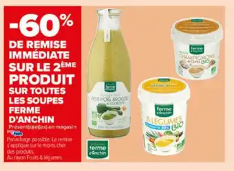 Carrefour Market Soupes Ferme D'anchin offre