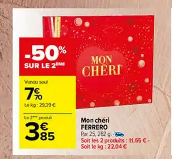 Carrefour Market Mon Chéri Ferrero offre