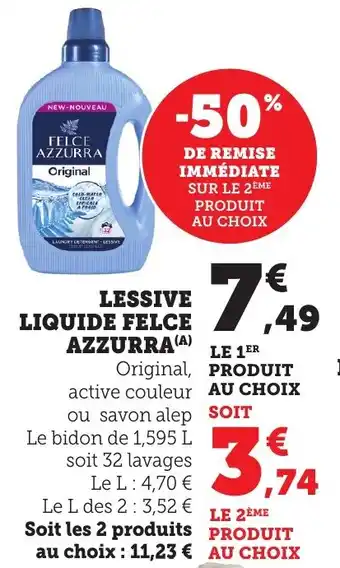 Bi1 FELCE AZZURRA Lessive liquide offre