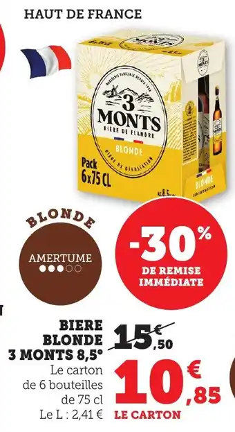 Bi1 3 MONTS 8,5° Biere blonde offre