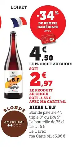 Bi1 L.B.F Biere offre