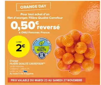 Carrefour Market Orange Filière Qualité Carrefour offre