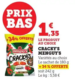 Bi1 MENGUY'S Cracky's offre