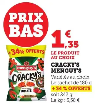 Bi1 MENGUY'S Cracky's offre