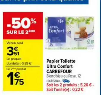 Carrefour Market Papier Toilette Ultra Confort Carrefour offre