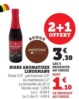 Bi1 LINDEMANS Biere aromatisee produits offre