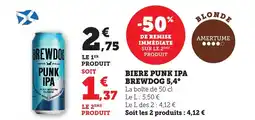 Bi1 BREWDOG  Biere punk ipa 5,4° offre