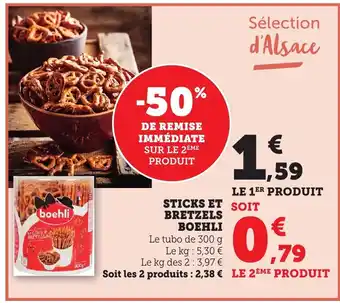 Bi1 BOEHLI Sticks et bretzels offre