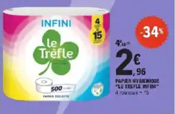 E.Leclerc Papier hygienique le trefle infini offre