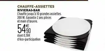 Chauffe-assiettes Riviera&bar