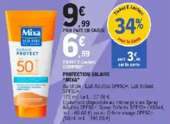 E.Leclerc Protection solaire mixa offre