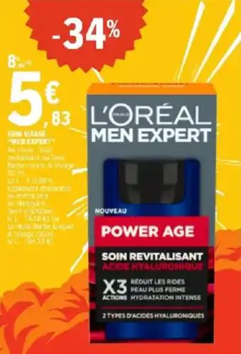 E.Leclerc Soin visage men expert offre