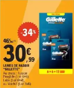 E.Leclerc Lames de rasoir gillette offre