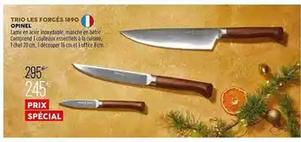 Culinarion Trio Les Forgés 1890 Opinel offre
