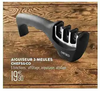 Aiguiseur 3 Meules Chefs&co