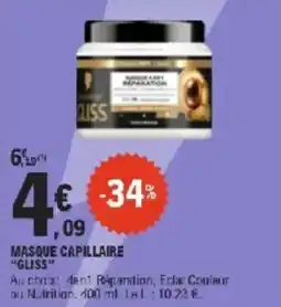 E.Leclerc Masque capillaire gliss offre