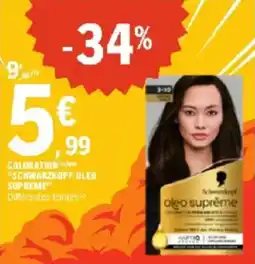 E.Leclerc Coloration schwarzkopf oleo supreme offre