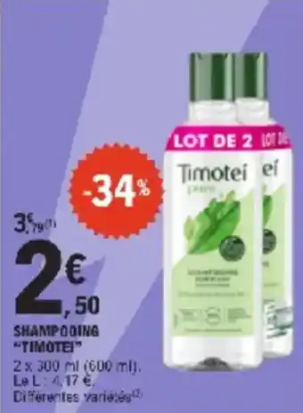 E.Leclerc Shampooing timotei offre