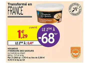 Intermarché Hyper Houmous Itinéraire Des Saveurs offre