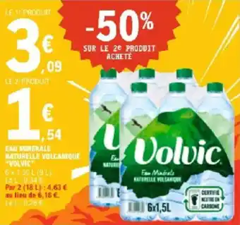 E.Leclerc Eau minerale naturelle volcanique volvic offre