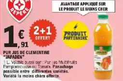 E.Leclerc Pur jus de clementine jafaden offre