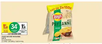 Intermarché Hyper Chips Nature Paysanne Lay's offre