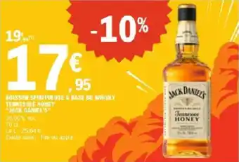 E.Leclerc Boisson spiritueuse à base de whisky tennessee honey jack daniel's offre