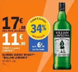 E.Leclerc Blended scotch whisky william lawsons offre