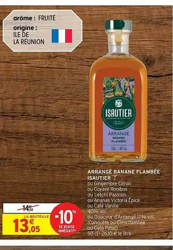 Intermarché Hyper Arrangé Banane Flambée Isautier offre