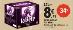 E.Leclerc Bière blonde la bete offre