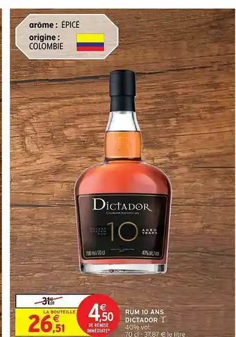 Rum 10 Ans Dictador