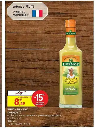 Punch Banane Dormoy
