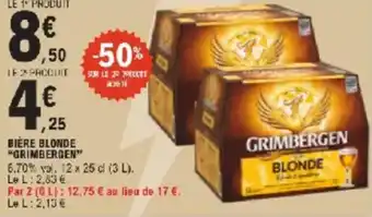 E.Leclerc Bière blonde grimbergen offre