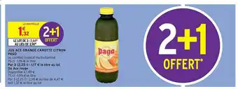 Intermarché Hyper Jus Ace Orange Carotte Citron Pago offre