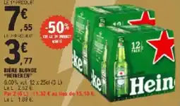 E.Leclerc Bière blonde heineken offre