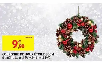 Couronne De Houx étoile 35 Cm