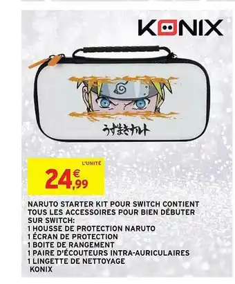Intermarché Hyper Naruto Starter Kit Pour Switch Contient Tous Les Accessoires Pour Bien Débuter Sur Switch: 1 Housse De Protection Naruto, 4 é offre