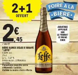 E.Leclerc Bière blonde belge d'abbaye leffe offre